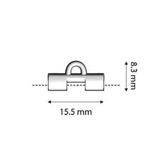 Load image into Gallery viewer, Tila Bead Ending 'Soros II' 24K Gold Plated Qty: 1