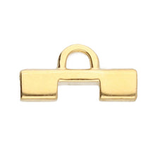 Load image into Gallery viewer, Tila Bead Ending 'Soros II' 24K Gold Plated Qty: 1