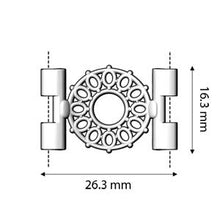 Load image into Gallery viewer, Tila Connector 'Detis' Rose Gold Plated Qty: 1