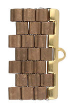 Load image into Gallery viewer, Tila Bead Ending 'Soros iv' 24K Gold Plated Qty: 1