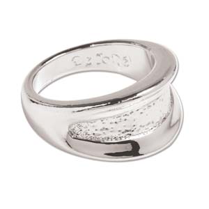 DéCoRé Ring w. Oval Channel Silver Plated Size 7 *D* Qty:1