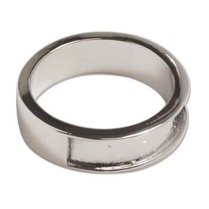 DéCoRé Ring w. Channel Silver Plated Size 6 Qty:1
