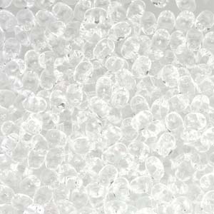 Czech Miniduo Beads 2x4mm Crystal Qty:10 grams