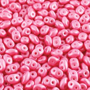 Czech Superduo Beads 2.5x5mm Pearl Shine Light Pink Qty: 10g