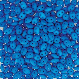 Czech Superduo Beads 2.5x5mm Neon Turquoise Qty:10g