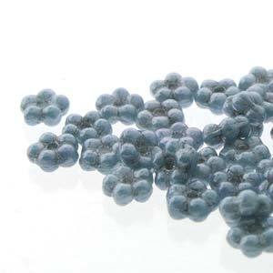 Czech Forget-Me-Not Flowers 5mm Opaque Blue Luster Qty: 50