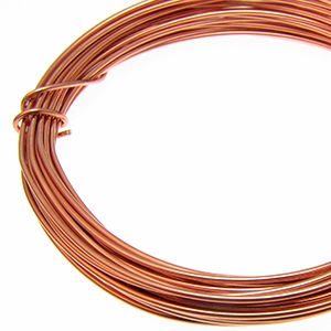 German Bead Wire by The Beadsmith Copper 18 Gauge Qty: 4 Meters