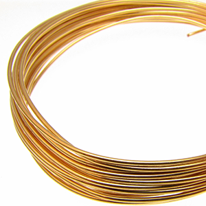 German Bead Wire by The Beadsmith Gold 18 Gauge Qty: 4 Meters