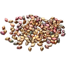 Load image into Gallery viewer, Czech Mini GemDuos 6x4mm Crystal Violet Rainbow Qty: 10 grams