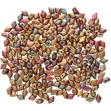 Load image into Gallery viewer, Czech Mini GemDuos 6x4mm Crystal Violet Rainbow Qty: 10 grams