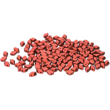 Load image into Gallery viewer, Czech Mini GemDuos 6x4mm Bronze Fire Red Qty: 10 grams