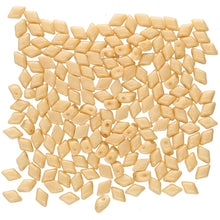 Load image into Gallery viewer, Czech Mini GemDuos 6x4mm Chalk Orange Luster Qty: 10 grams