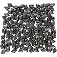 Load image into Gallery viewer, Czech Mini GemDuos 6x4mm Jet Hematite Qty: 10 grams