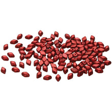 Load image into Gallery viewer, Czech Mini GemDuos 6x4mm Metalust Lipstick Red Qty: 10 grams