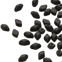 Load image into Gallery viewer, Czech Mini GemDuos 6x4mm Jet Matte Qty: 10 grams