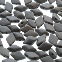 Load image into Gallery viewer, Czech Mini GemDuos 6x4mm Jet Matte Qty: 10 grams