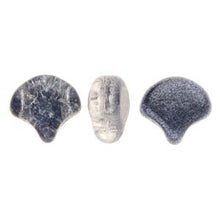 Load image into Gallery viewer, Czech Ginkgo Beads 7.5mm Slushy Licorice Qty: 10g