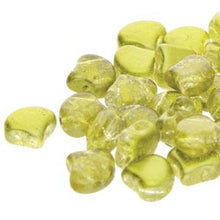 Load image into Gallery viewer, Czech Ginkgo Beads 7.5mm Slushy Pineapple Qty: 10g