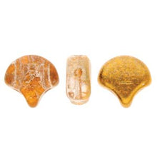 Load image into Gallery viewer, Czech Ginkgo Beads 7.5mm Slushy Orange Qty: 10g