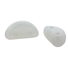 Load image into Gallery viewer, Czech Half Moon Beads 8x4mm White Qty:50 Strung