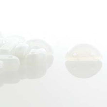 Load image into Gallery viewer, Czech Half Moon Beads 8x4mm White Qty:50 Strung