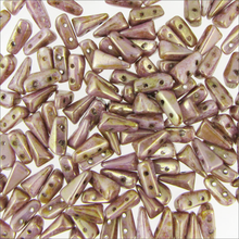 Load image into Gallery viewer, Czech Vexolo Beads 5x7mm Bronze Fusion Qty:20 beads *D*