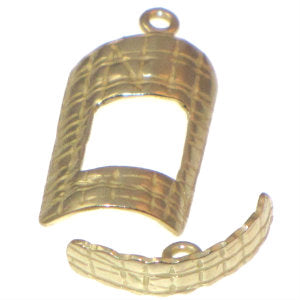 Brass Toggle Rectangle 20x12mm Qty:1