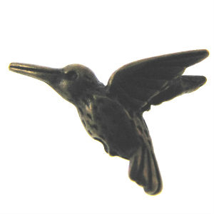 Brass Oxide Bead Hummingbird 13x18 by Tierracast Qty:1