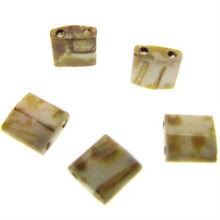 Load image into Gallery viewer, Miyuki Tila Beads 5mm 4512 Canary Yellow Matte Picasso Qty:10g Tube