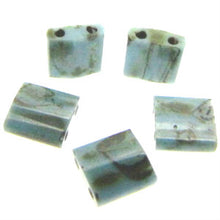 Load image into Gallery viewer, Miyuki Tila Beads 5mm 4514 Seafoam Green Matte Picasso Qty:10g Tube