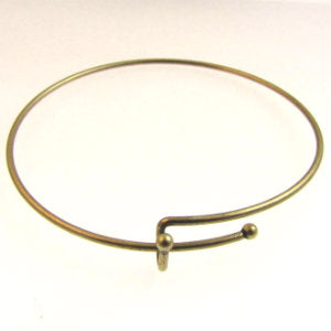 Adjustable Metal Bracelet 63mm Antique Brass Qty:1