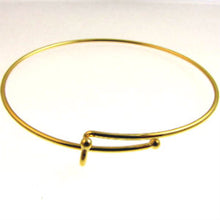 Load image into Gallery viewer, Adjustable Metal Bracelet 63mm Gold Plated Qty:1
