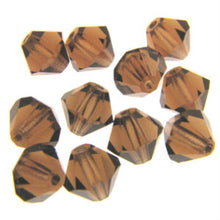 Load image into Gallery viewer, Preciosa 6mm Bicones Smokey Topaz Qty:21