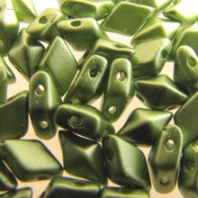 Load image into Gallery viewer, Czech DiamonDuos 5x8mm Pastel Olivine Qty:5g
