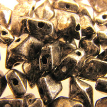 Load image into Gallery viewer, Czech DiamonDuos 5x8mm Antique Chrome Qty:5g