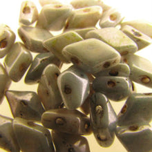 Load image into Gallery viewer, Czech DiamonDuos 5x8mm Chalk Lumi Green Qty:5g