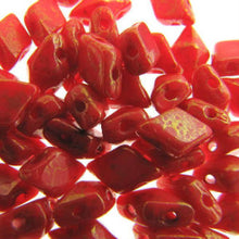 Load image into Gallery viewer, Czech DiamonDuos 5x8mm Coral Lumi Pecan Qty:5g