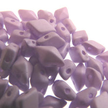 Load image into Gallery viewer, Czech DiamonDuos 5x8mm Lavender Glow in the Dark Qty:5g