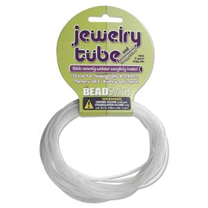 Jewelry Tube & Connectors 2mm Clear Qty:5yds & 2 Connectors