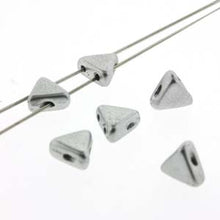 Load image into Gallery viewer, Czech Khéops Beads 6mm Silver Aluminum Matte Qty:10g *D*