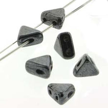 Load image into Gallery viewer, Czech Khéops Beads 6mm Jet Hematite Qty:10g *D*