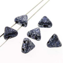 Load image into Gallery viewer, Czech Khéops Beads 6mm Tweedy Blue Qty:10g *D*