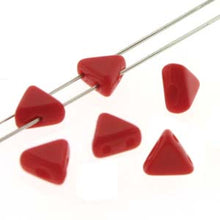Load image into Gallery viewer, Czech Khéops Beads 6mm Opaque Coral Red Qty:10g *D*