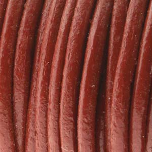 Leather Cord 1.5mm Brick Qty:1yd
