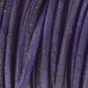 Leather Cord 1.5mm Antique Violet (Natural Dye) Qty:1yd