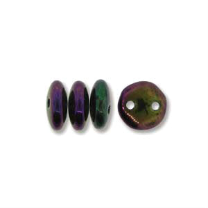 Czech Lentil Beads 6mm Iris Purple Qty:50