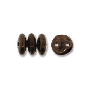 Czech Lentil Beads 6mm Dark Bronze Qty:50
