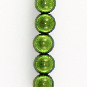 Miracle Beads Rounds 4mm Olivine *D* Qty:60