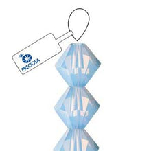Load image into Gallery viewer, Preciosa 4mm Bicones Light Sapphire Opal Qty:31 strung