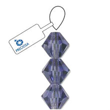 Load image into Gallery viewer, Preciosa 3mm Bicones Tanzanite Qty:42